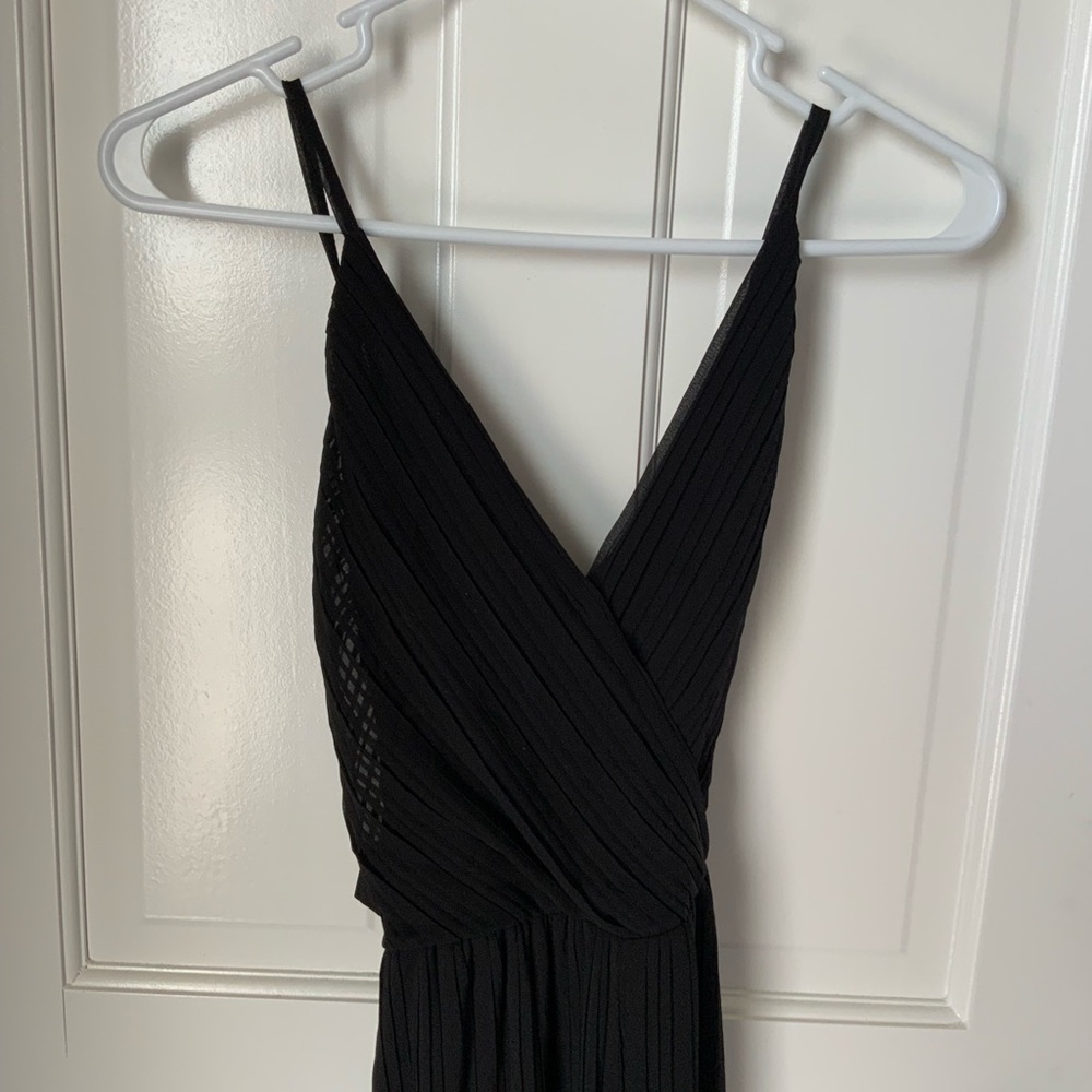 Beyond Words Flowy Black Wide Leg Jumpsuit